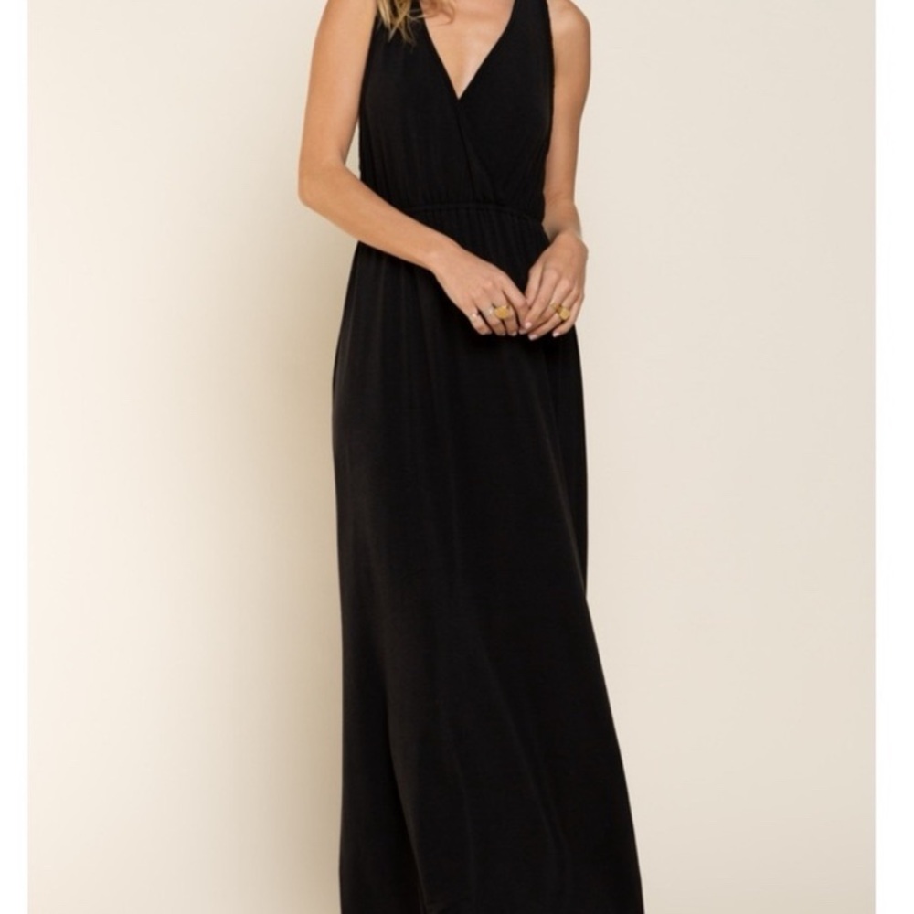 Lauren Ralph Lauren Black Sleeveless Maxi Dress Size 8